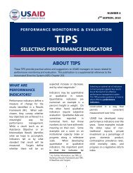 Performance Monitoring & Evaluation TIPS: Selecting ... - USAID.gov