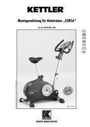 Montageanleitung für Heimtrainer „CORSA“ - Fahrrad Kaiser GmbH