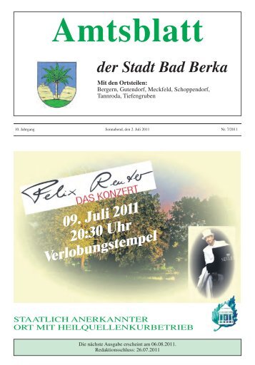 Ausgabe 7/2011 - Kurstadt Bad Berka