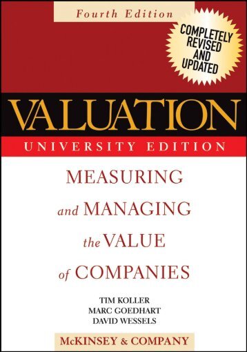 Valuation Measuring and Managing the Value of - Equity Research