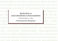 Bücherliste zu unterschiedlichen Lebensrealitäten - Gladt