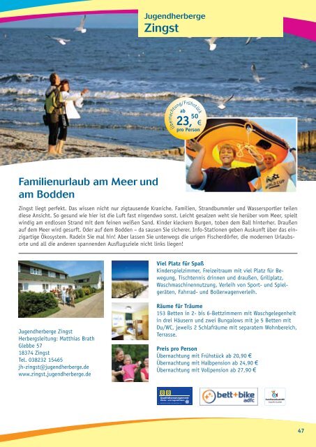 Familienurlaub 2013 - Jugendherbergen für Familien