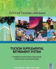 TUCSON SUPPLEMENTAL RETIREMENT SYSTEM ... - City of Tucson