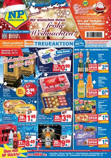 Montag, 24.12 - NP Niedrige Preise