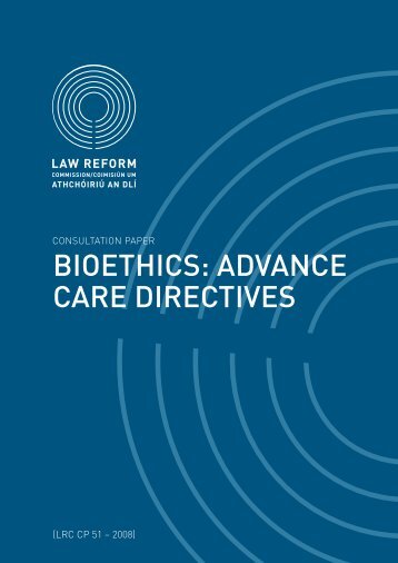 Consultation Paper on Bioethics - Law Reform Commission