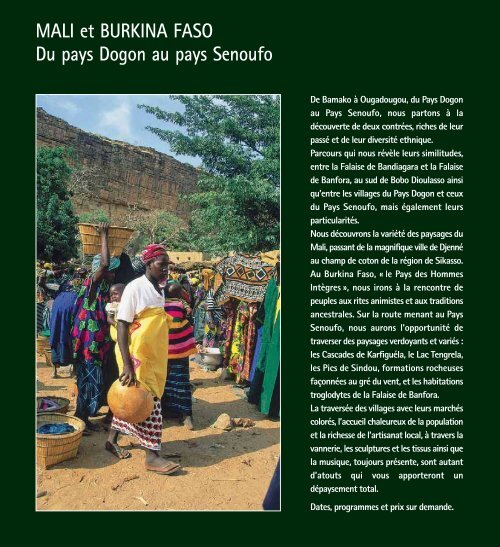 Voyages sahariens Hommes Bleus - Catalogue 2010 - 2011