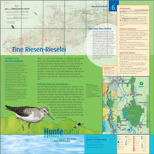 Huntetafeln als pdf - Hunte-Natur