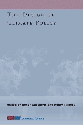 The Design of Climate Policy - Global Commons Institute