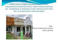 Ir. Warsito (Kepala Dinas Kehutanan Kabupaten ... - WG Tenure