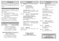 Anmeldung Programm Programm - UniversitÃ¤tsklinikum GieÃŸen und ...