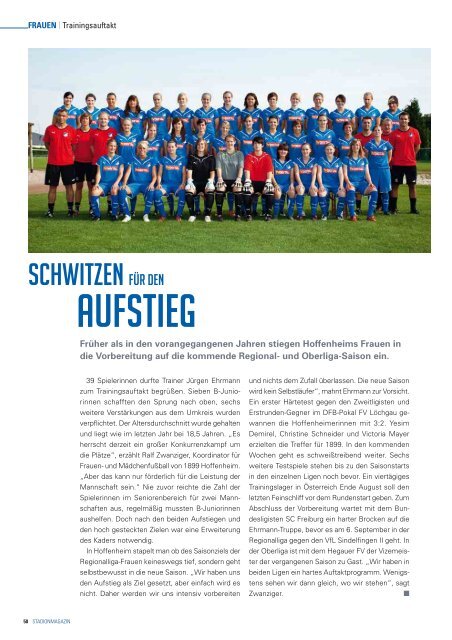 STADIONMAGAZIN - 1899 Hoffenheim