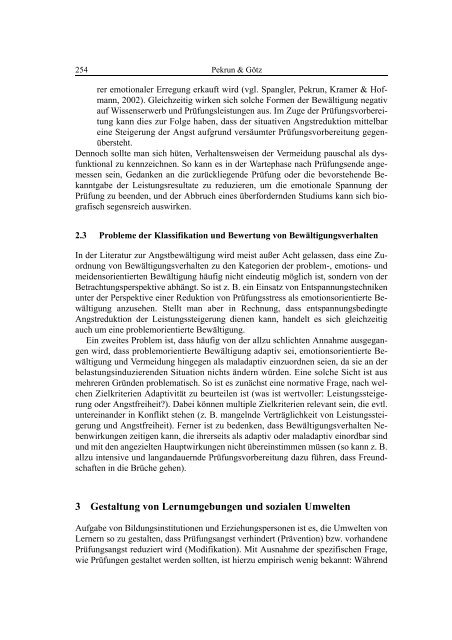 Emotionsregulation : Vom Umgang mit Prüfungsangst - KOPS