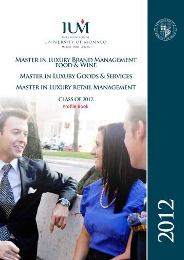 Master in luxury Brand Management food & Wine - International ...