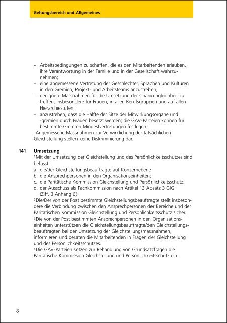 Gesamtarbeitsvertrag - Die Schweizerische Post