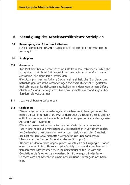 Gesamtarbeitsvertrag - Die Schweizerische Post