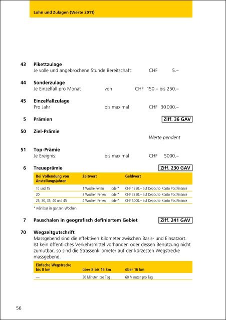 Gesamtarbeitsvertrag - Die Schweizerische Post