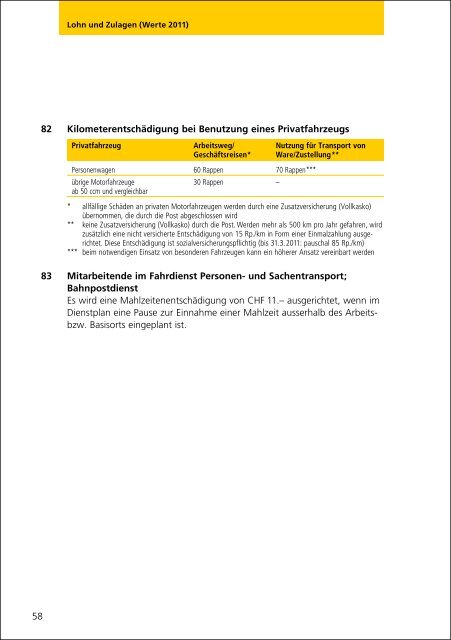 Gesamtarbeitsvertrag - Die Schweizerische Post