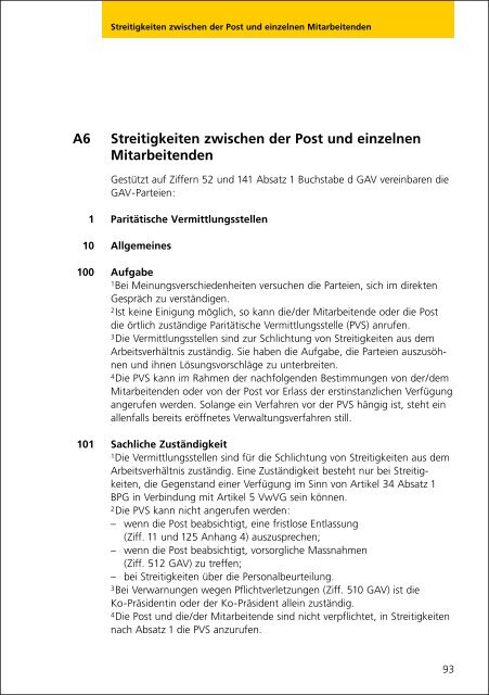 Gesamtarbeitsvertrag - Die Schweizerische Post