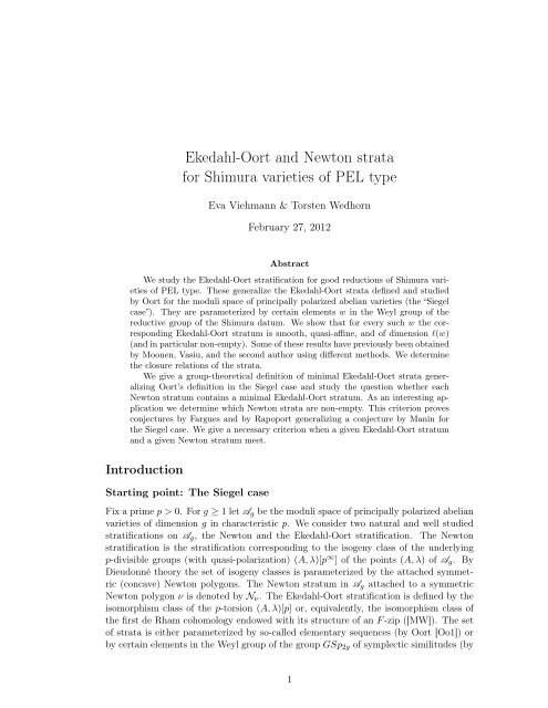 Ekedahl-Oort and Newton strata for Shimura varieties of PEL type