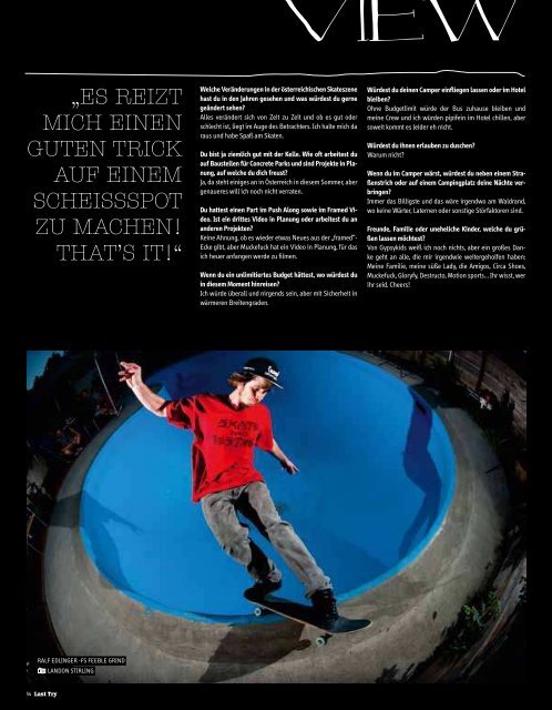 Last Try Magazine - Muckefuck Skateboards Tyrol