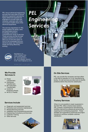 PEL Engineering Services - Pak Elektron Limited