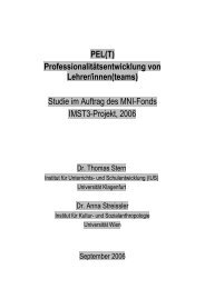 PEL T -Studie_Stern_Streissler_Sept06 2 1 - Institut für Unterrichts ...