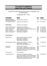 POLITISCHE GEMEINDE HAUPTWIL-GOTTSHAUS