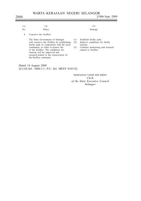 6. Pelan Pengurusan Lembangan Sungai Selangor 2007-2012