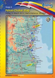 Pekan-Chukai Map - Le Tour de Langkawi