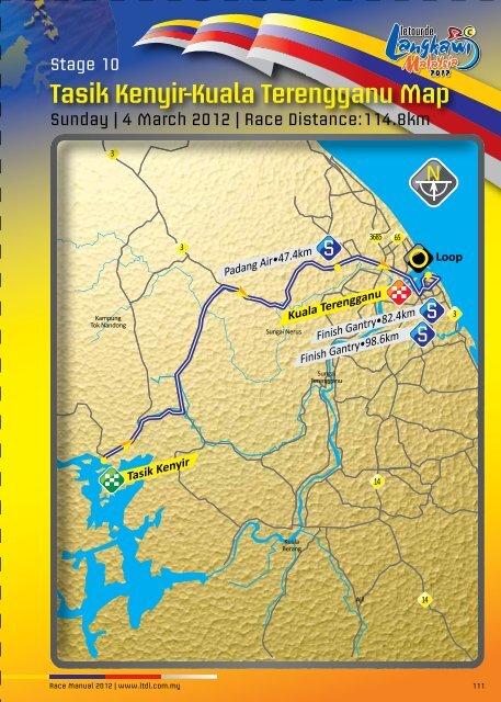 Tasik Kenyir-Kuala Terengganu Map - Le Tour de Langkawi