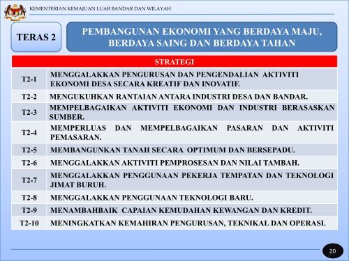 PELAN INDUK PEMBANGUNAN LUAR BANDAR - Infra