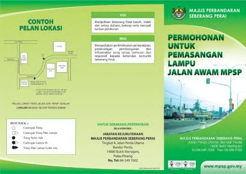 CONTOH PELAN LOKASI - Majlis Perbandaran Seberang Perai