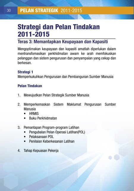 Pelan Strategik SUPS 2011 - 2015 (pdf -800KB ) - Pejabat ...