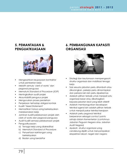 pelan strategik 2011 - 2012 - Kementerian Kerja Raya Malaysia