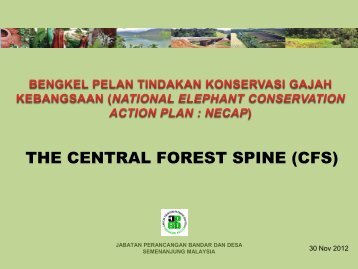 the central forest spine - Department of Wildlife and National Parks