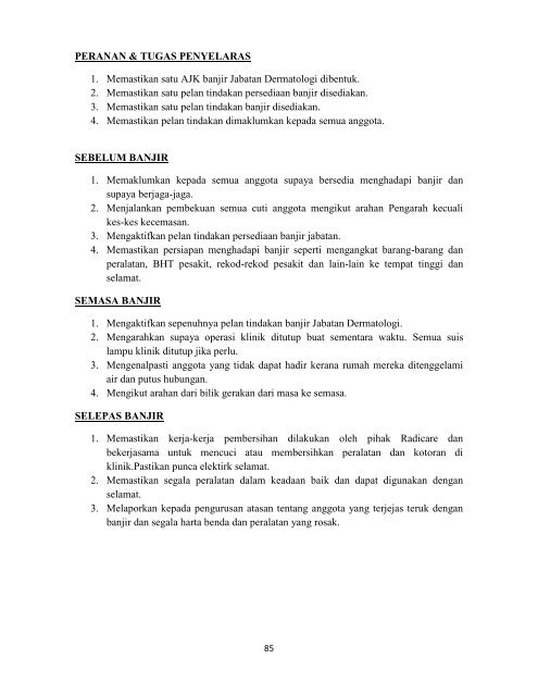 PELAN TINDAKAN BANJIR JAB