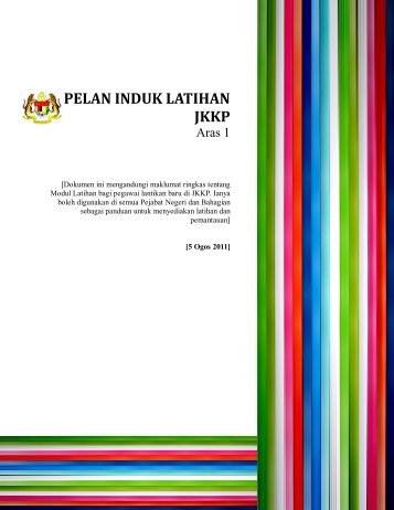 pelan induk latihan jkkp - Department of Occupational Safety and ...