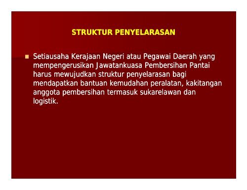 Pelan Tindakan Pembersihan Pelan Tindakan Pembersihan Pantai