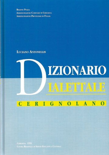 dizionario ialettale cerignolano - Città di Cerignola
