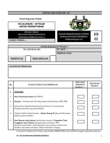 KB02 - Pelan Bangunan (Kediaman Sesebuah).pdf - Majlis ...