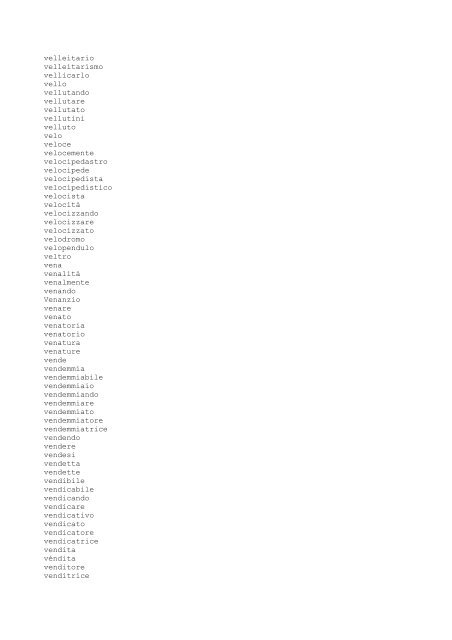 Słownictwo włoskie V - slowniki.org.pl