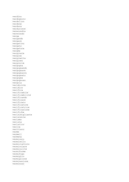 Słownictwo włoskie V - slowniki.org.pl