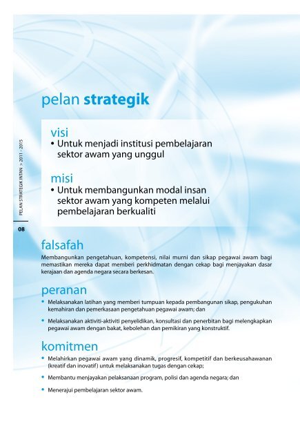 Pelan Strategik INTAN 2011-2015