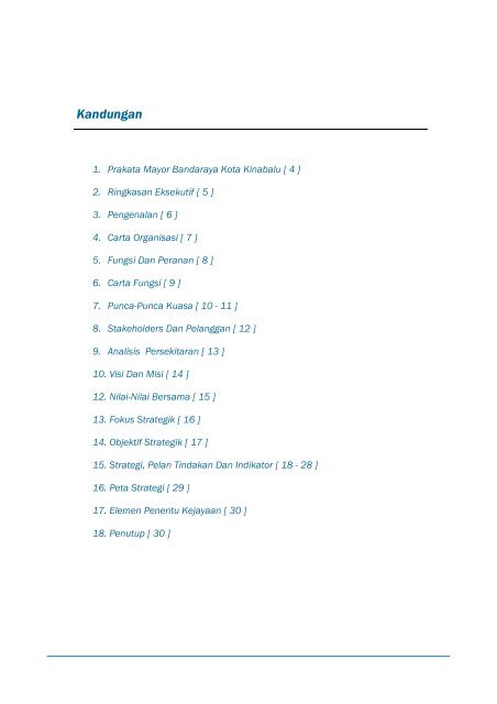 Pelan Strategik DBKK 2011-2015 - DBKK - Sabah