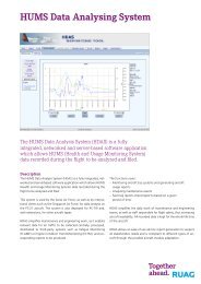 HUMS Data Analysing System - Ruag