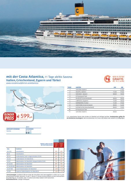 mit der Costa Mediterranea - Blaguss