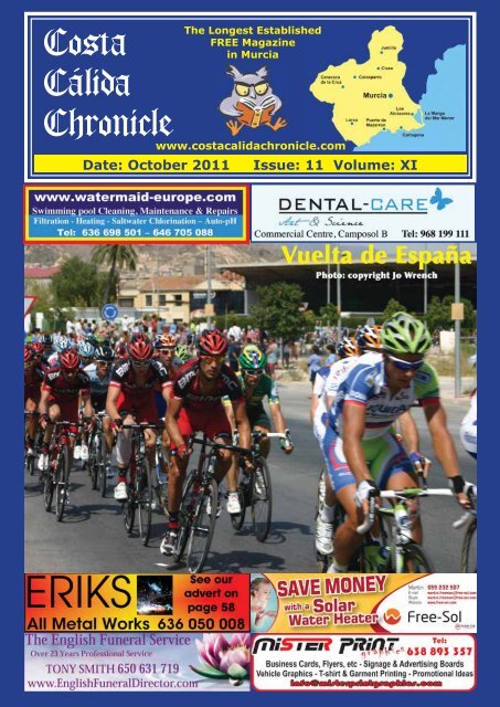 October 2011 Issue - Costa Calida Chronicle