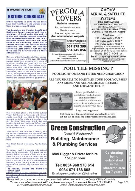 October 2011 Issue - Costa Calida Chronicle