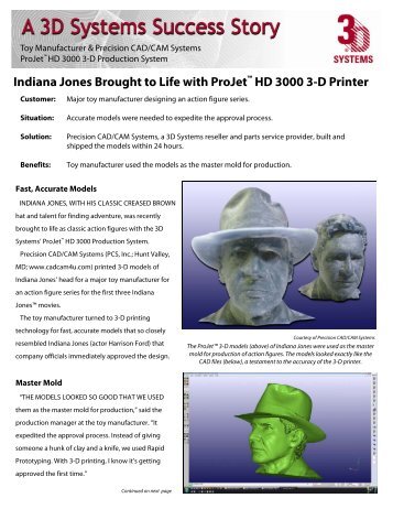 Case Study-3DM-Indiana Jones - 3D Systems