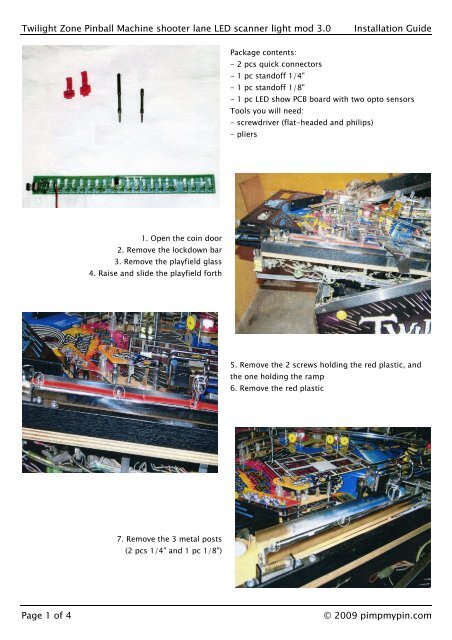 Twilight Zone Shooter Lane Led Mod Install Guide Pimp My